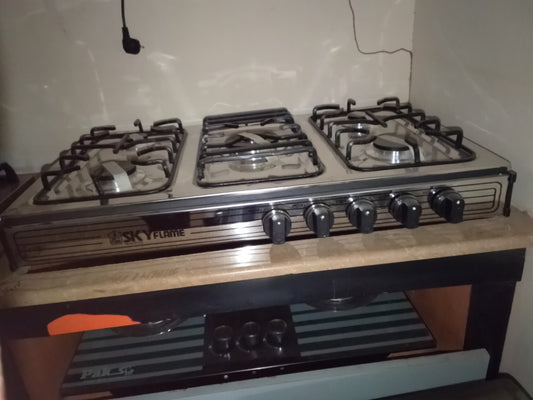 Skyflame 5-Burner Table Top Gas Hob (LPG & Natural Gas)